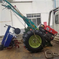  柴油动力手扶拖拉机 电启动单缸四轮四驱犁田机 价格