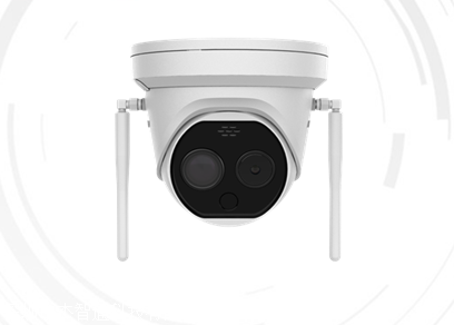 DS-2TD1217B-3/PAW(B) 海康威视智能WIFI人体测温双光谱半球