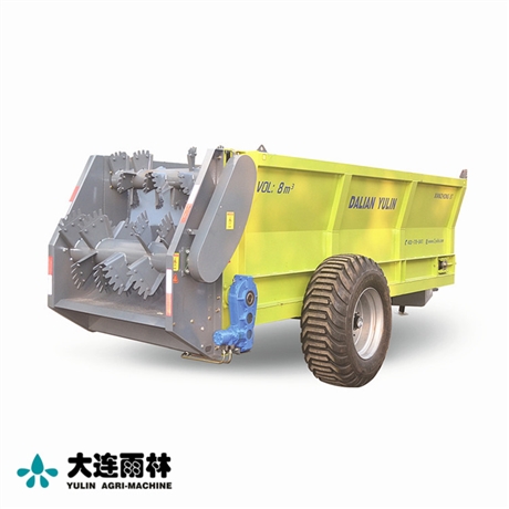 乌兰察布牛羊粪撒粪机 大型拖拉机牵引撒粪车