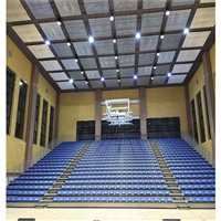 西安伸缩看台座椅 阶梯看台座椅厂家 自动伸缩看台座椅