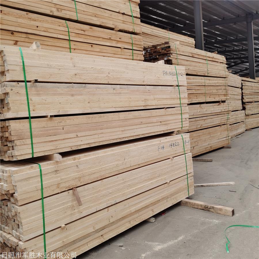 白松建筑木方,实木工程方木,适用于户外工地建筑,日照白松厂