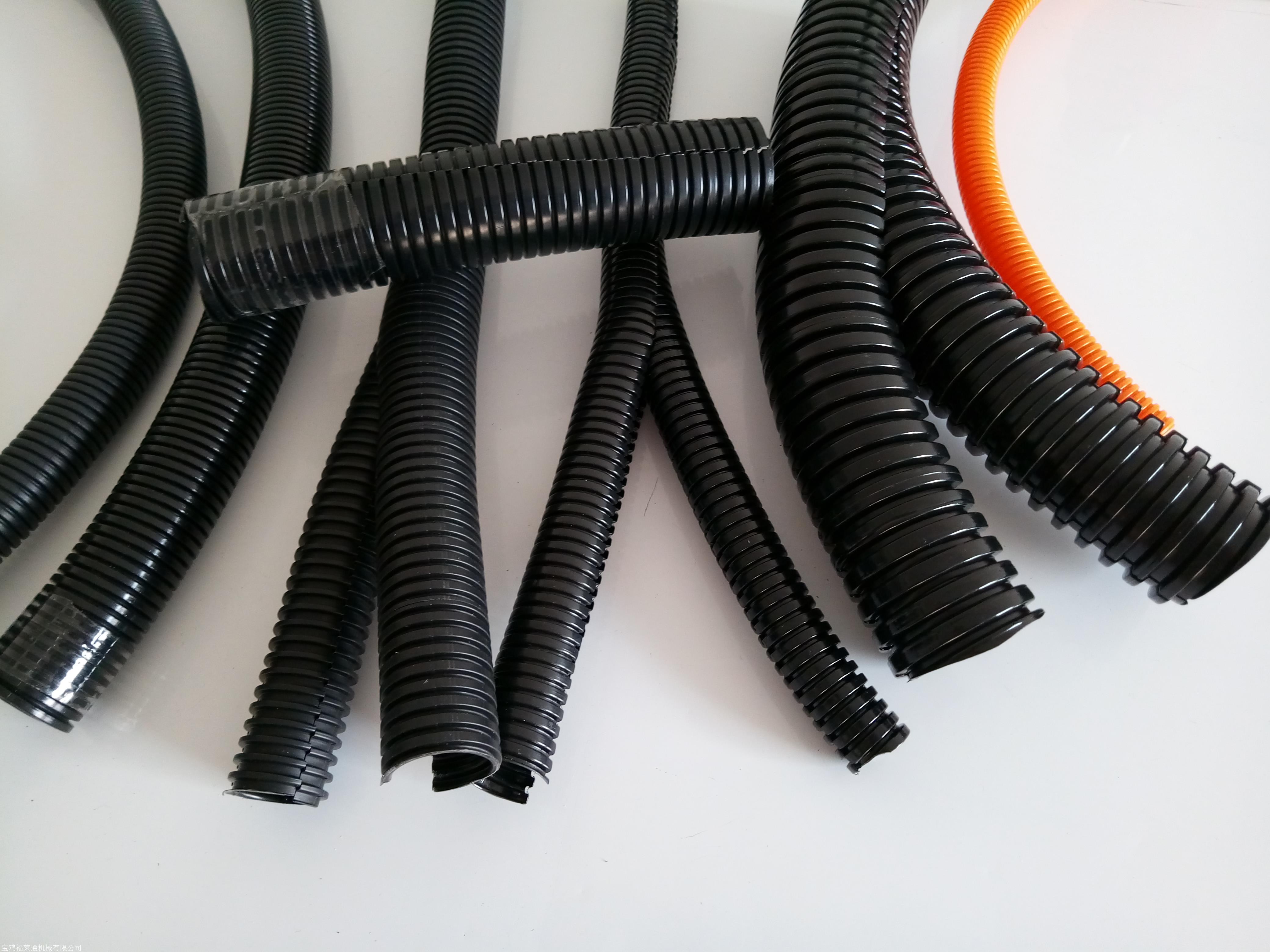 供应大同双开电缆套管ad158可弯曲双开口塑料波纹管现货