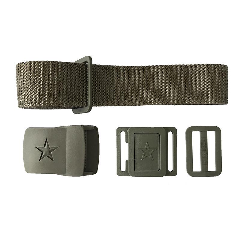 夏令营学生军训编织腰带作训户外帆布腰带野外训练腰带