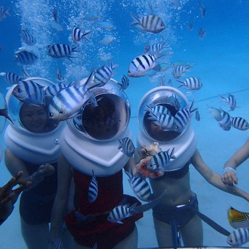 海底世界水下电梯海底漫步带的头盔海底漫步者设备厂家