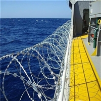 船舶专用防海盗刺网、刀刺绳护栏网、看守所刀片刺网