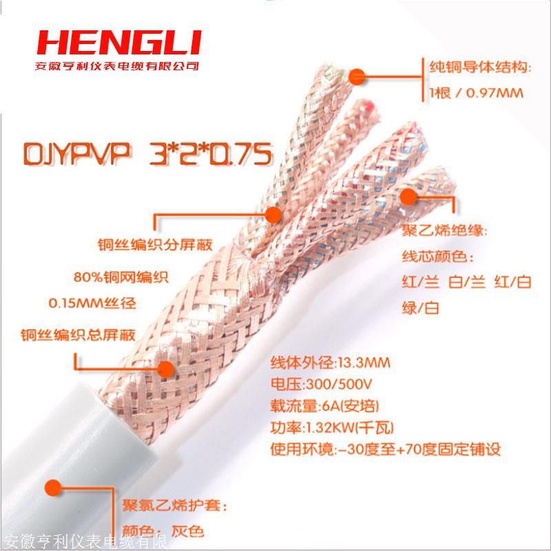 屏蔽系数0.8铝护套JFEPP2VP2信号电缆