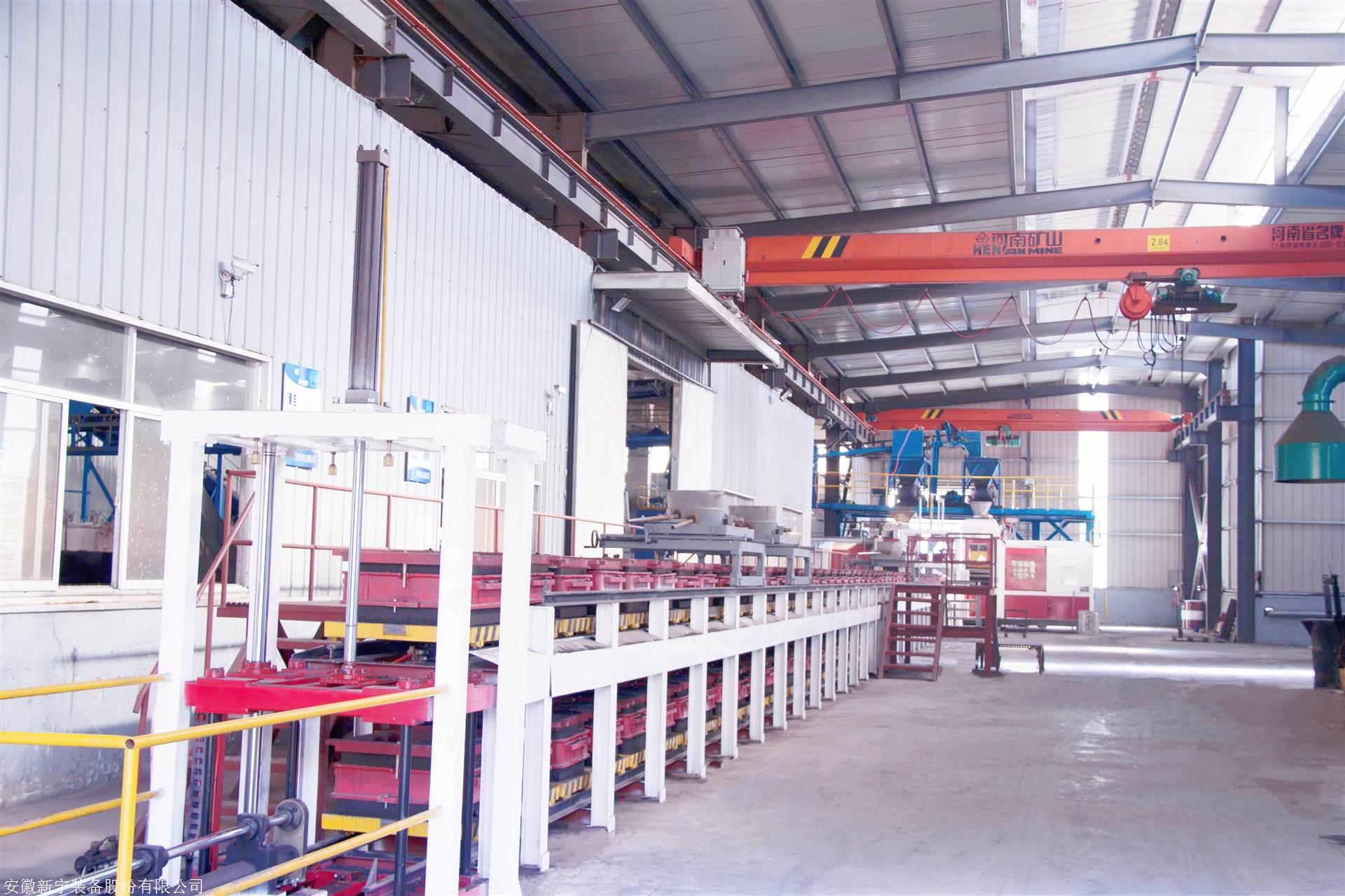 全自动水平脱箱造型机 造型机生产线厂家 黏土砂造型机--新宁制造