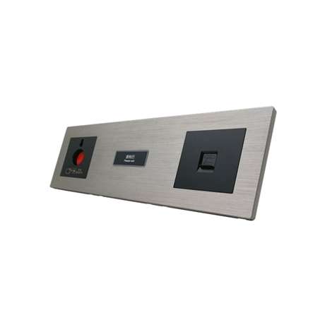 新款弱电轻触大板4开自复位干接点86开关面板酒店客控系统4键