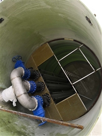 玻璃钢材质一体化泵站 操作台承载力测试