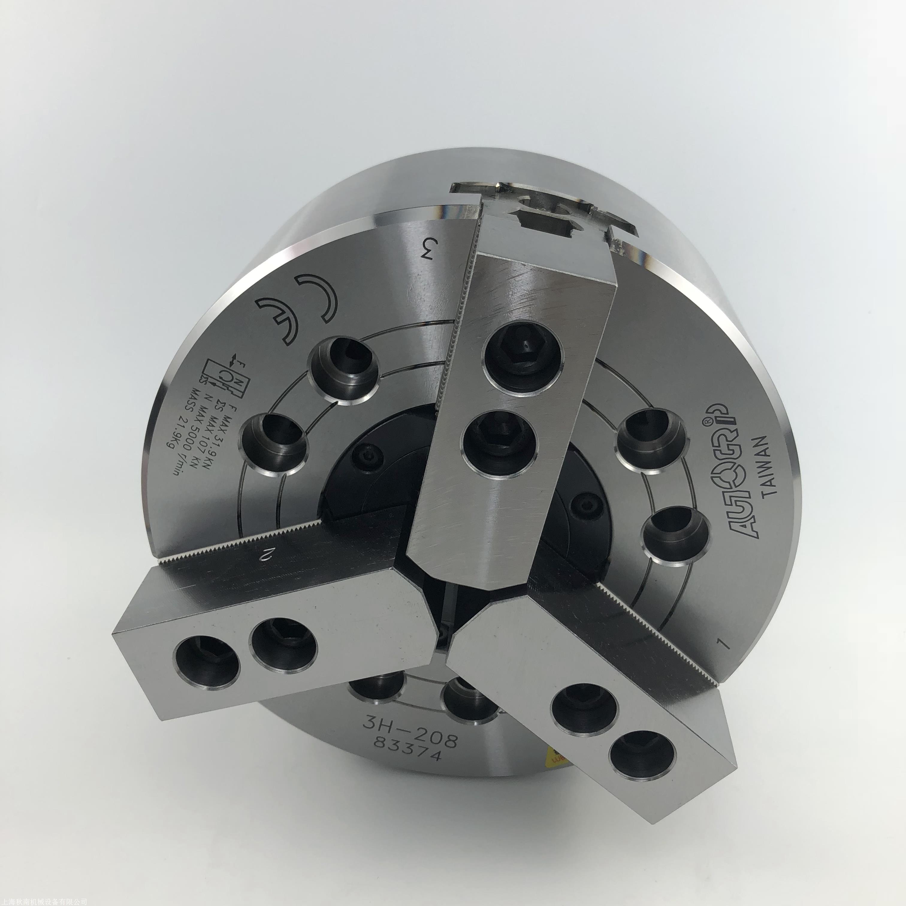 佳贺卡盘3h08208206台湾佳贺三爪8寸中空液压卡盘