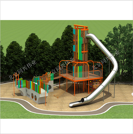 幼儿园不锈钢组合滑梯逃生不锈钢消防滑梯景区商场源头厂家