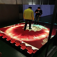 互动感应LED地砖屏厂家 舞台酒店地面踩踏LED显示屏