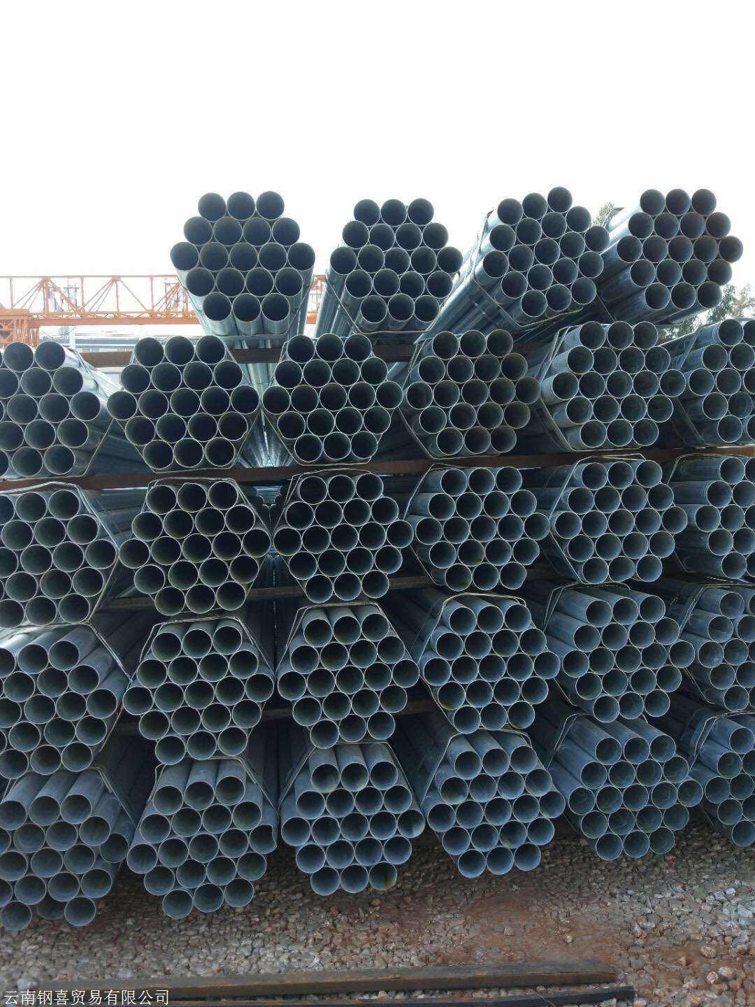 湖北镀锌内衬塑复合管dn80镀锌钢管厂家批发