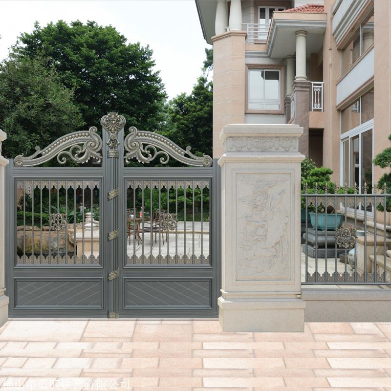 围墙门 铝艺大门农村别墅庭院大门