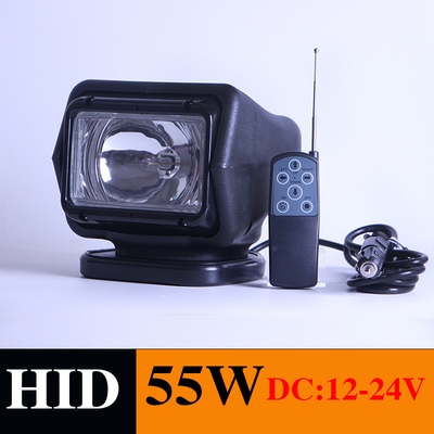 LED车载探照灯 越野汽车吸顶灯 遥控搜索灯 可360旋转车顶射灯50W