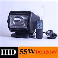 LED车载探照灯 越野汽车吸顶灯 遥控搜索灯 可360旋转车顶射灯50W