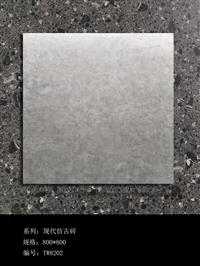 素色暖灰仿古砖  800x800客餐厅防滑地板砖 灰色水泥砖餐厅哑光瓷砖