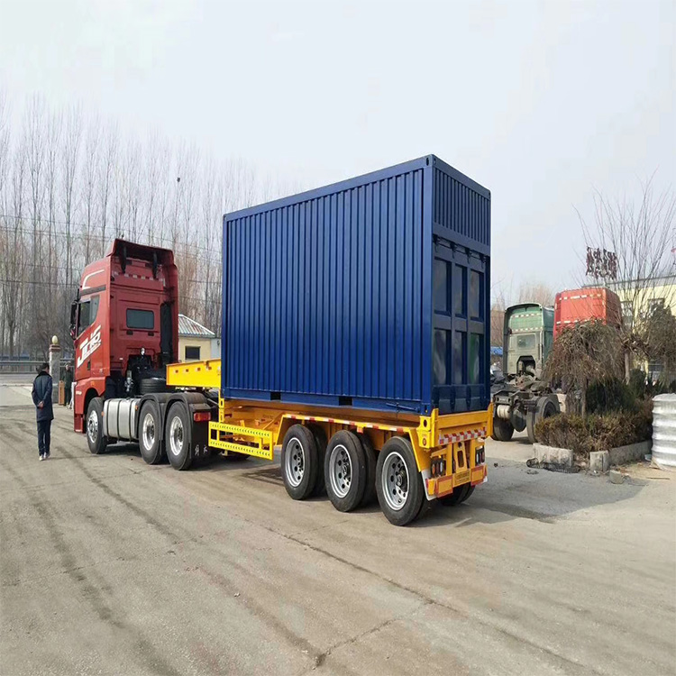 骨架后翻自卸半挂车