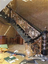 深圳纯铜楼梯扶手定做 实例创造奇迹