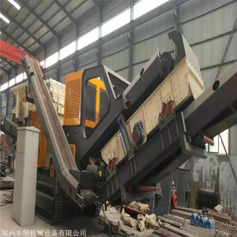 时产50吨移动式砂片石破碎机 马桶制砂机 移动式铝渣制砂机