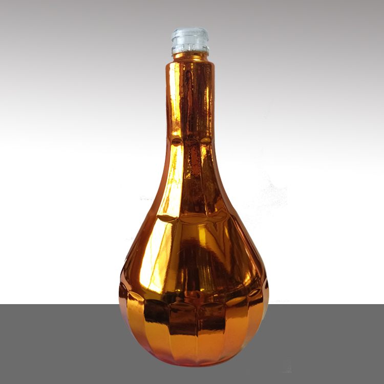 电镀瓶 香槟气泡酒瓶 晶白料500ml 洋酒电镀瓶