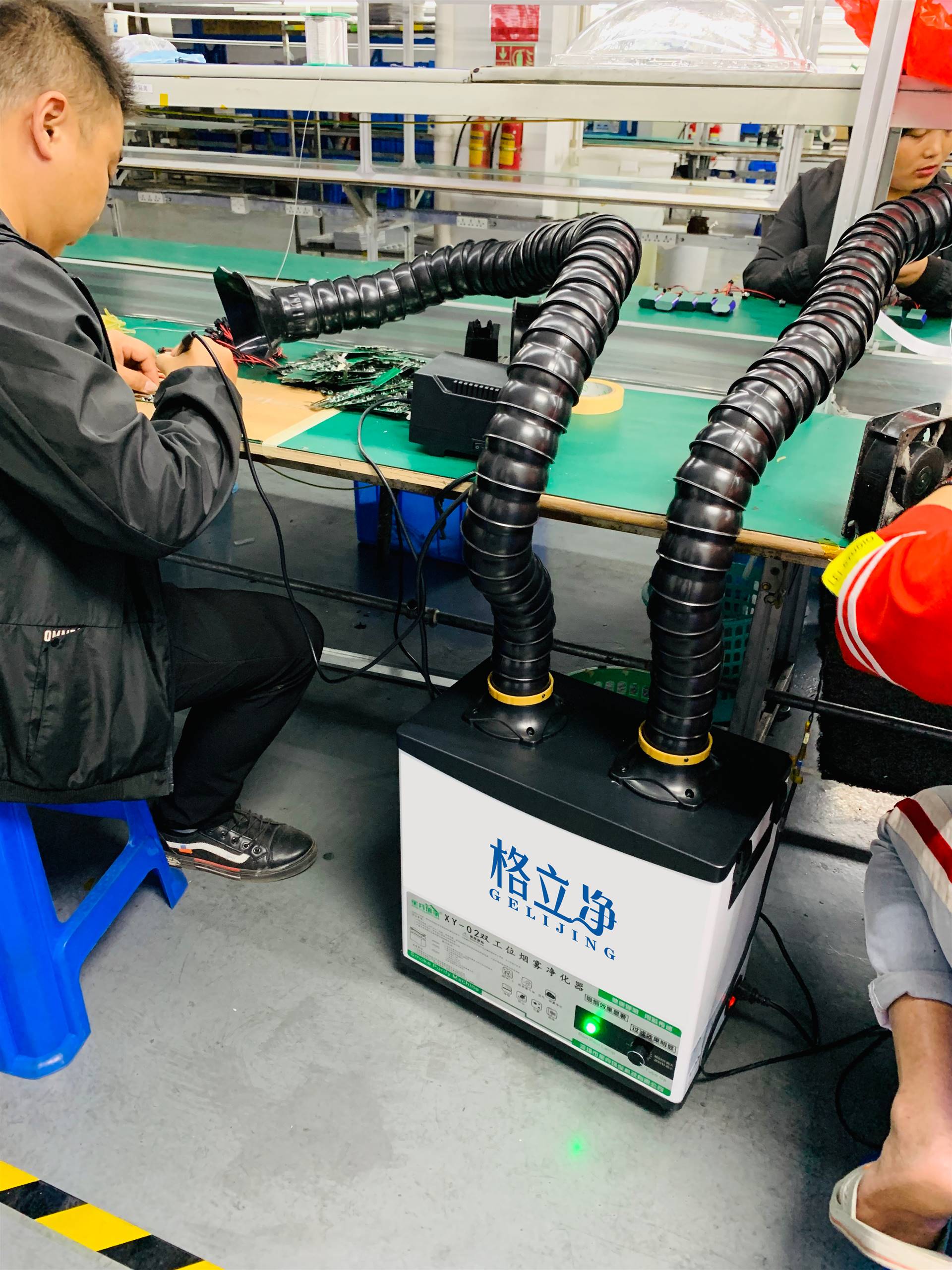 双多工位烙铁排烟机 焊锡净化处理器 焊接电路板吸烟过滤机