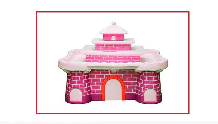 玻璃钢沙桌亲子 商场幼儿园专 太空沙桌 儿童沙桌 粉红城堡沙桌