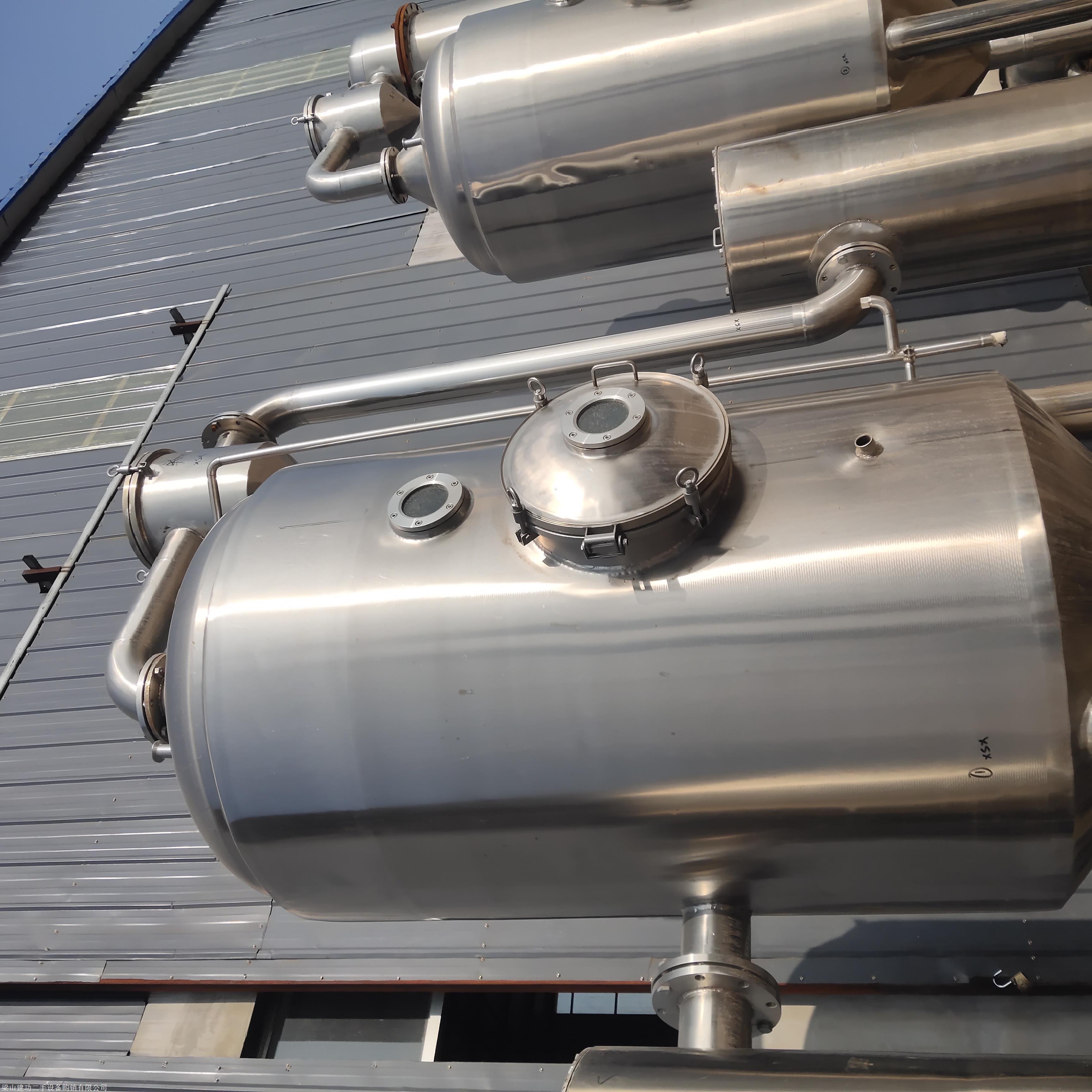 回收出售钛材蒸发器 四效三十吨蒸发器 双效12吨蒸发器质优价廉