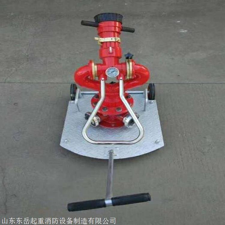 手推车式移动消防水炮 PSY20-40手动消防水炮价格 双接口消防炮