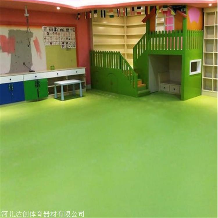 张家口室内乒乓球场地地胶 室内篮球馆地板 幼儿园地胶地面