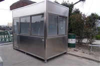 连云港不锈钢岗亭厂家_保安岗亭制作_治安岗亭生产安装厂家