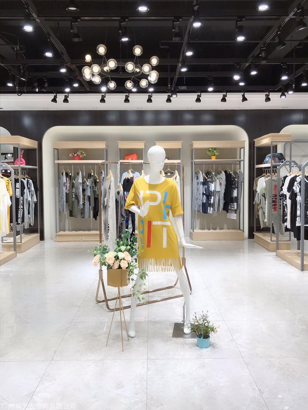 初语牌大版t恤女装折扣批发 唐山大版女装拿货市场 一手大版女装