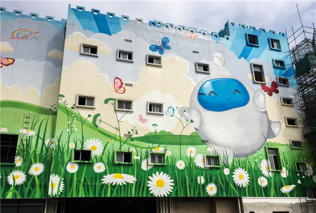 顺德育才幼儿园墙绘 校园墙绘 广州墙绘公司 幼儿园墙绘