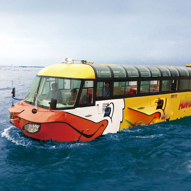 水陆两用车价格 两栖巴士观光车冲浪鸭子船 水陆两栖车厂家