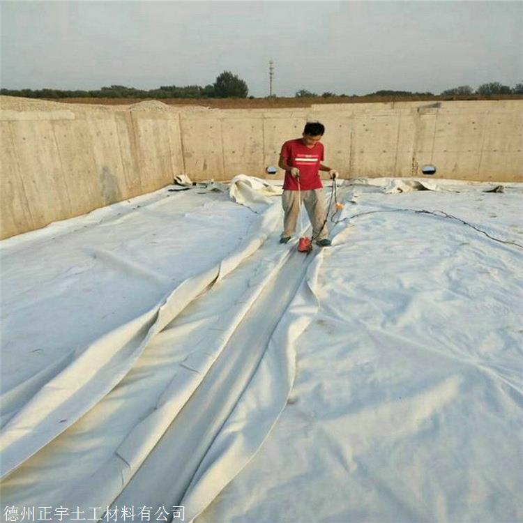 江苏300克防水土工布 正宇牌300g不透水土工布 两布一膜 防渗
