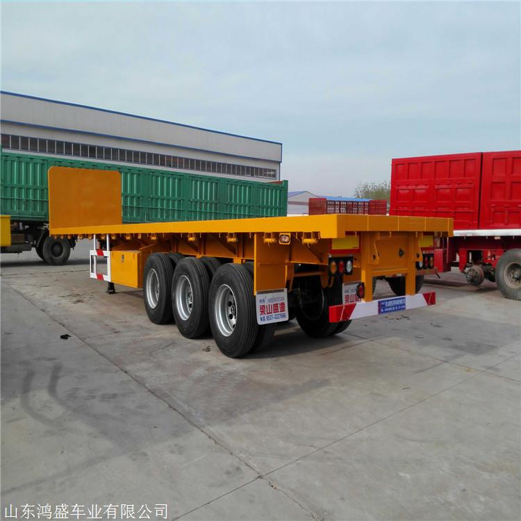 20英尺集装箱平板半挂车多少钱一台