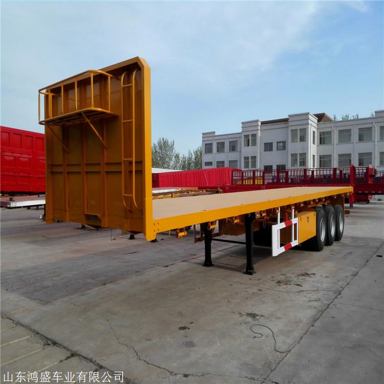 20英尺集装箱平板半挂车多少钱一台