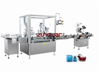 蟲草煥臻玉養(yǎng)菁萃眼霜灌裝上墊片旋蓋機(jī)，膏霜膏體灌裝機(jī)生產(chǎn)廠家