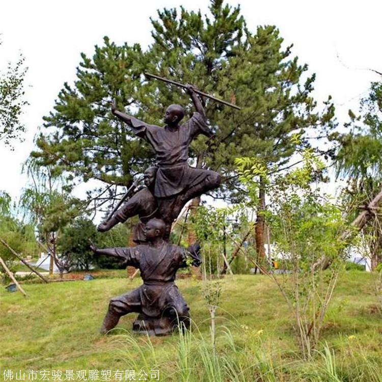 民俗人物雕塑 广西古老民俗艺术雕塑 民间杂耍雕塑