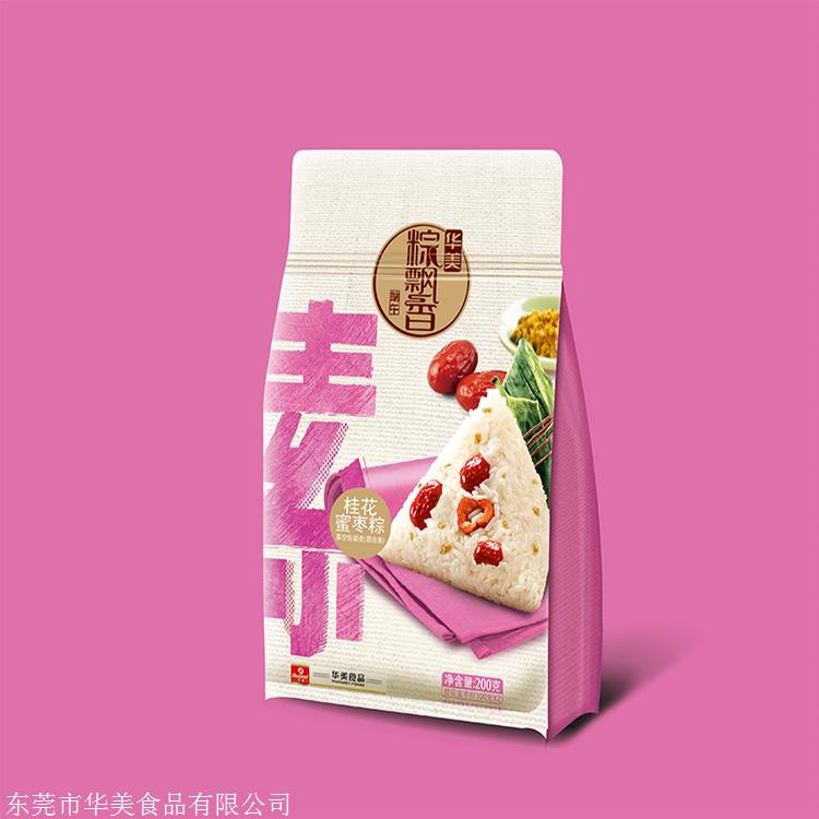 华美粽子批发-桂花蜜枣粽100g*2只装