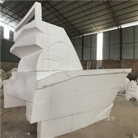 玻璃钢雕塑模型 轮船模型雕塑 室外景观摆件