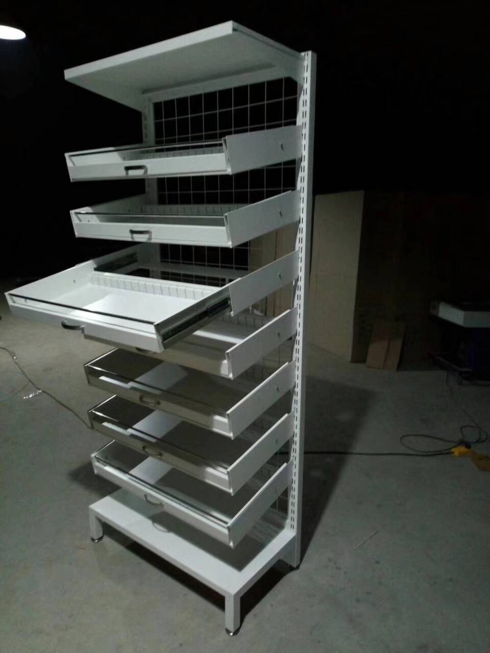 洛阳西药架厂家单面抽拉式西药架药盘架定制