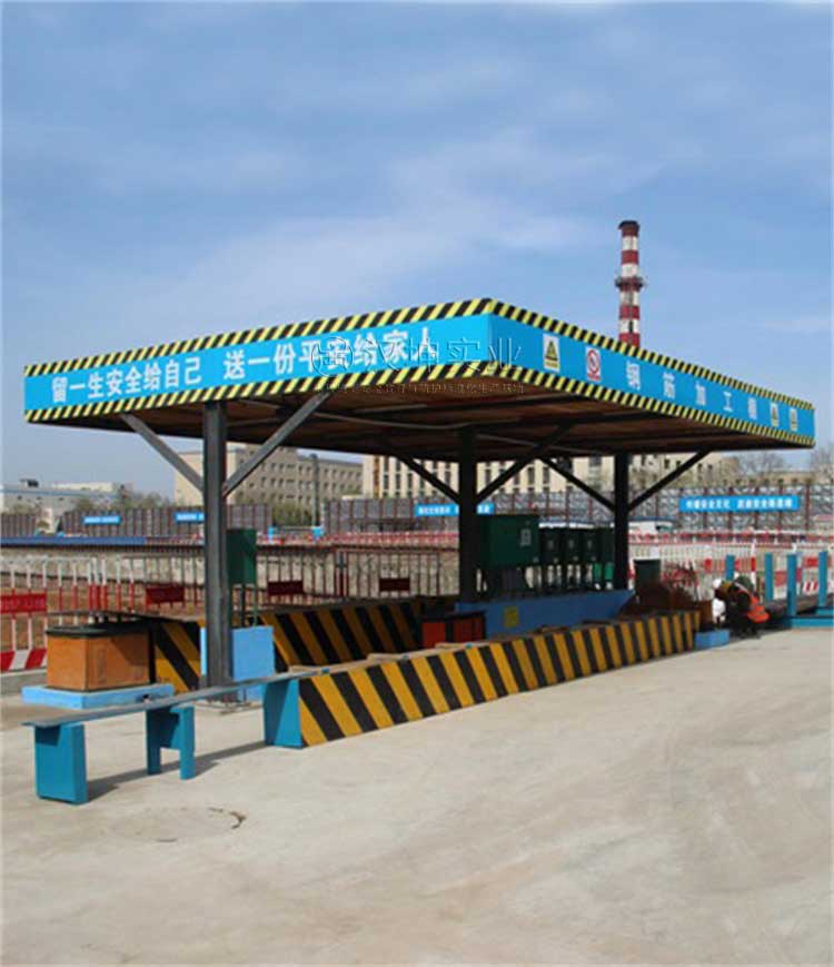 钢筋加工防护棚厂家 苏州定型化钢筋防护棚