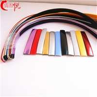 情湘悦厂家直销电器装饰条 铝合金板包边U形塑料封边加工定制