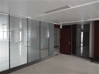 东莞大朗办公室玻璃隔断-双层玻璃内置百叶隔断