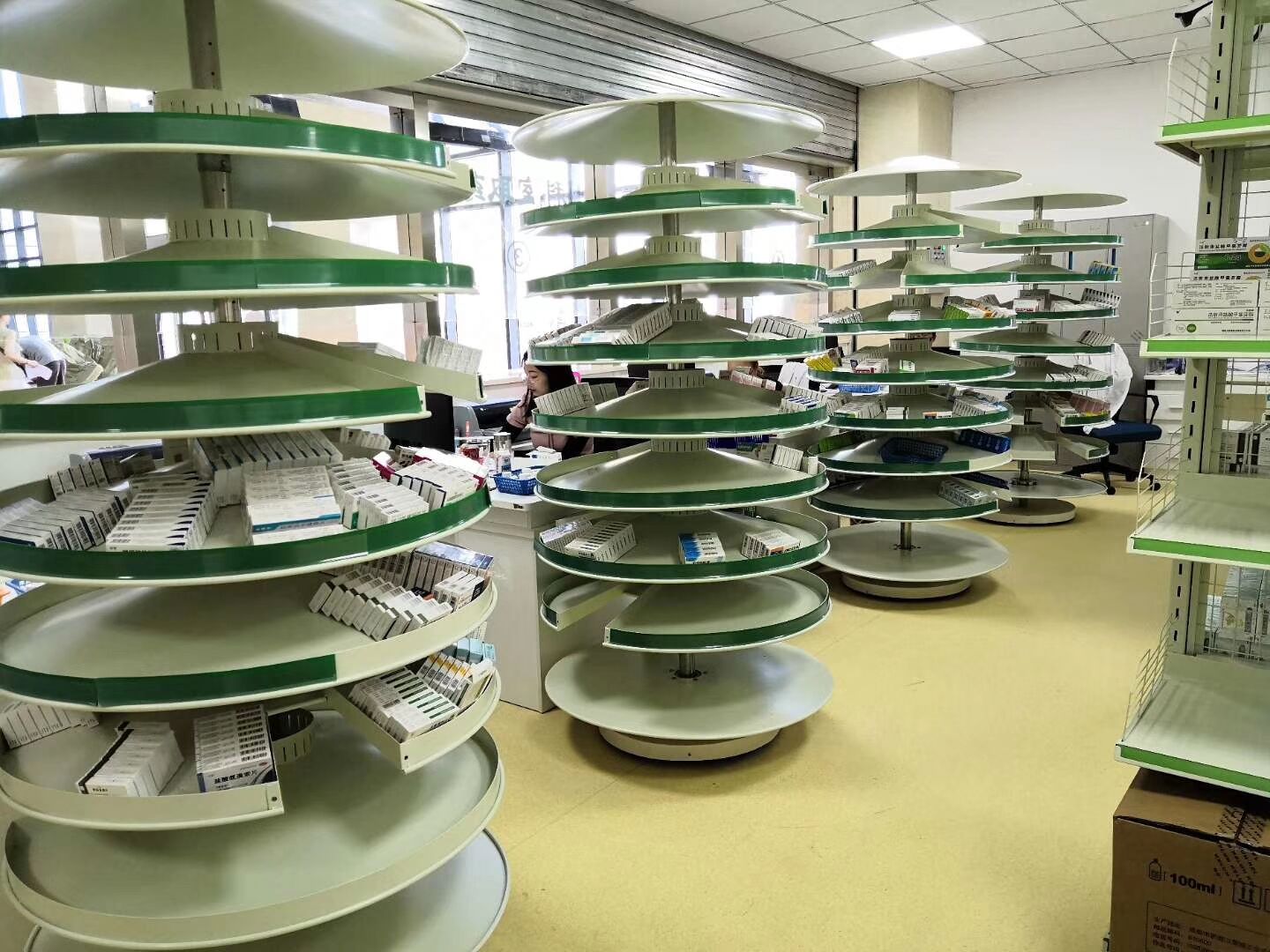 旋转式药架厂家 药架药盘架供应