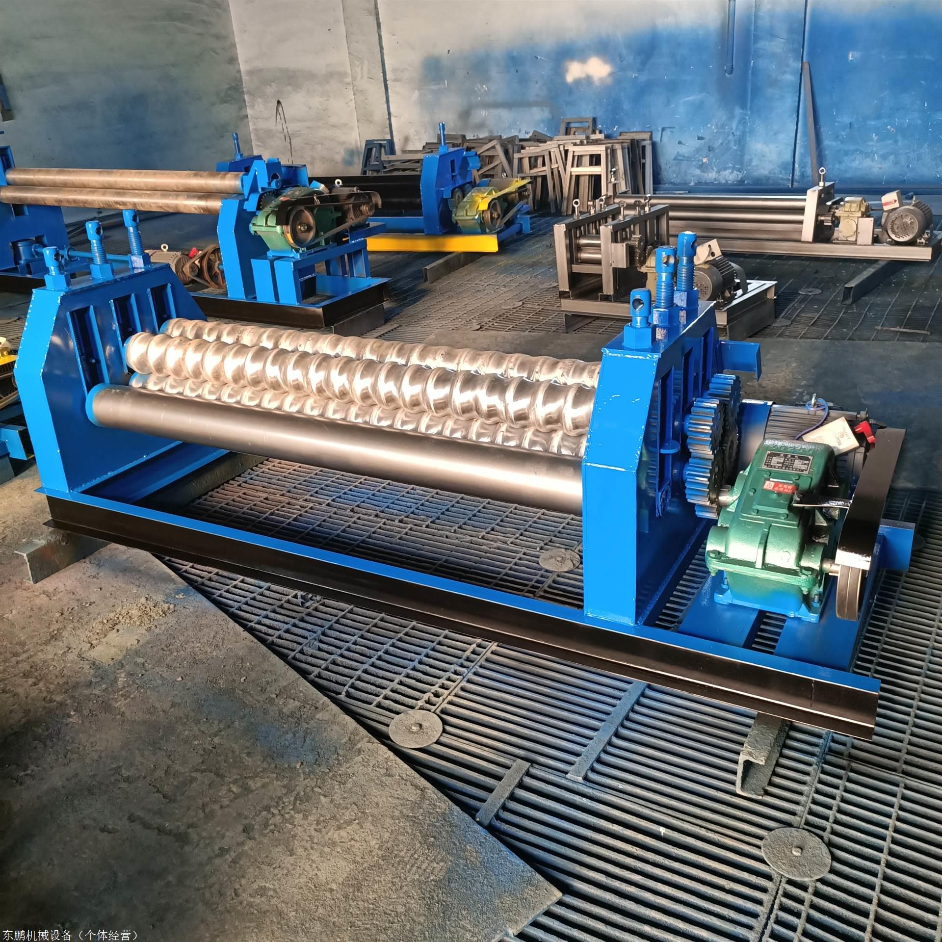 小型铁板压边机电动扁铁卷圆机