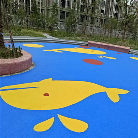 室外epdm塑胶跑道 塑胶跑道彩虹地面 学校地面铺设