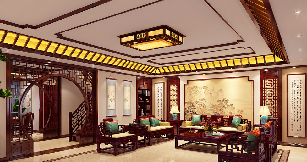 中式门窗定制中式装修仿古装修实木古建装修