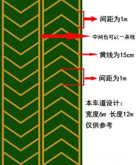 防滑坡道划线怎么画图片